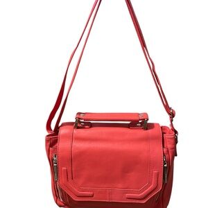 Walter Baker Leather Pink Melon Crossbody Bag or Handle Carry EUC